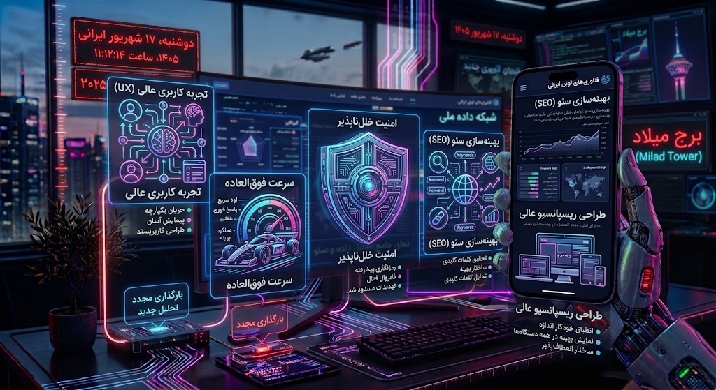 ویژگی سایت حرفه‌ای