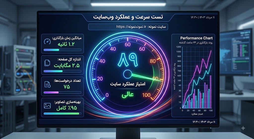 تست سرعت سایت